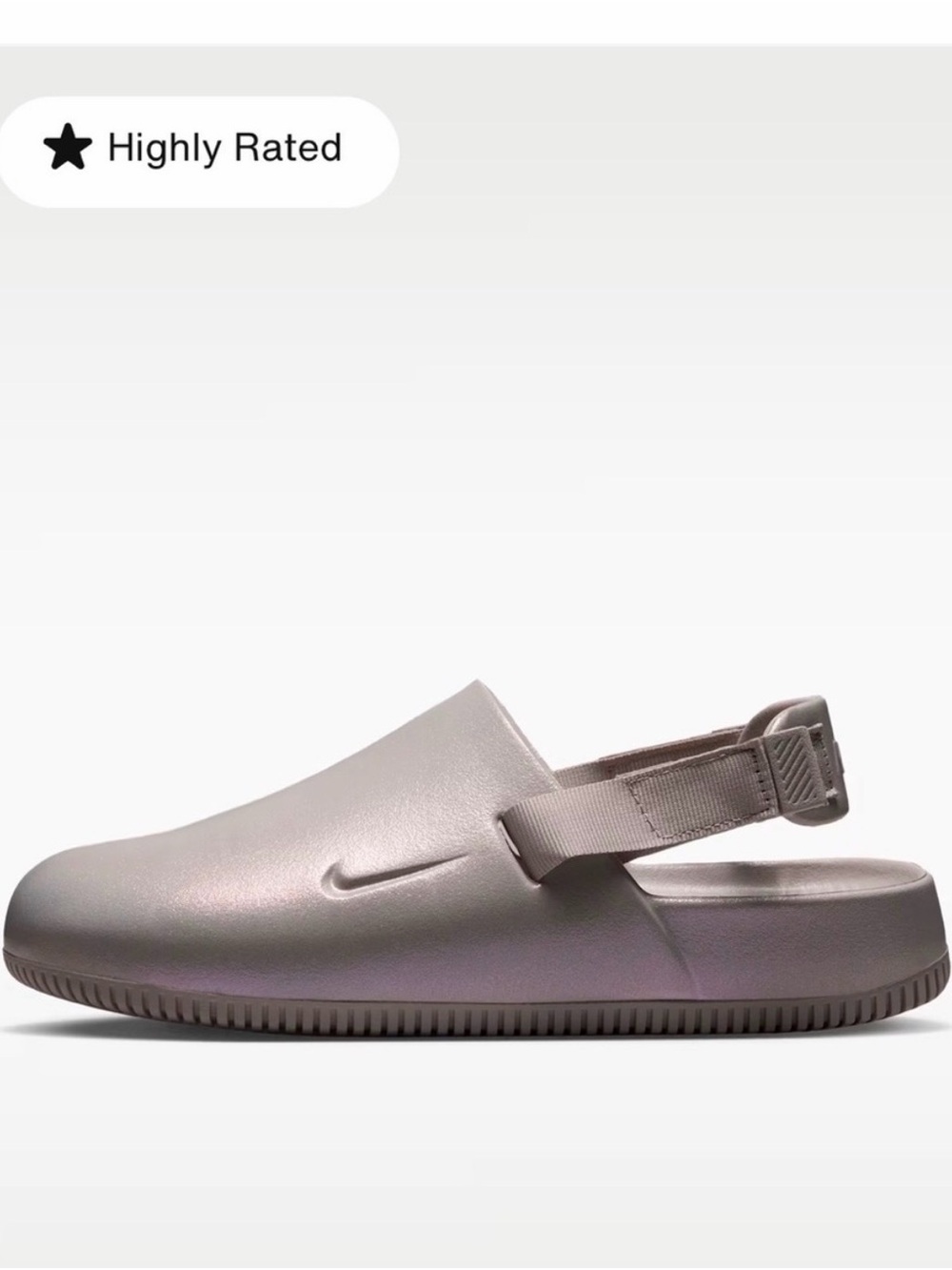 Nike Women’s Backstrap Clog in Gray
